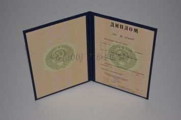 Диплом ВУЗа СССР 1991 года в Красноярске