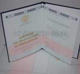 Диплом Аспирантуры 2015г в Красноярске