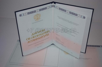Диплом Аспирантуры 2015г в Красноярске
