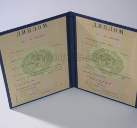 Диплом о Высшем Образовании Туркменской ССР в Красноярске